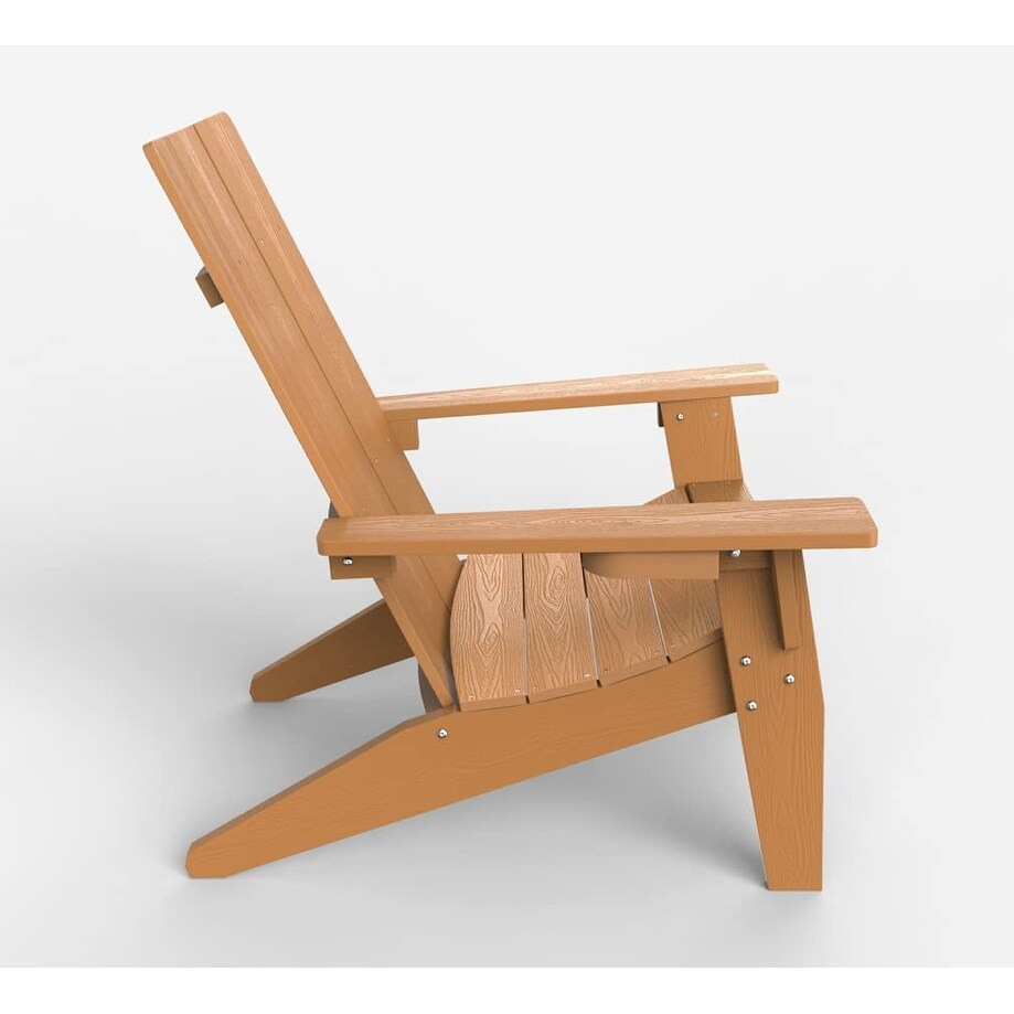 WINSOON  Weather HIPS Outdoor Adirondack Chair with Cup Holder