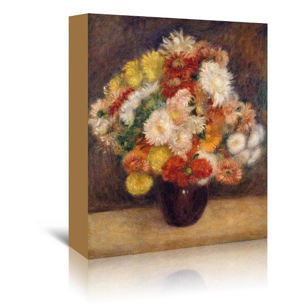 Americanflat Bouquet Of Chrysanthemums By Auguste Renoir Botanical Farmhouse Wall Art