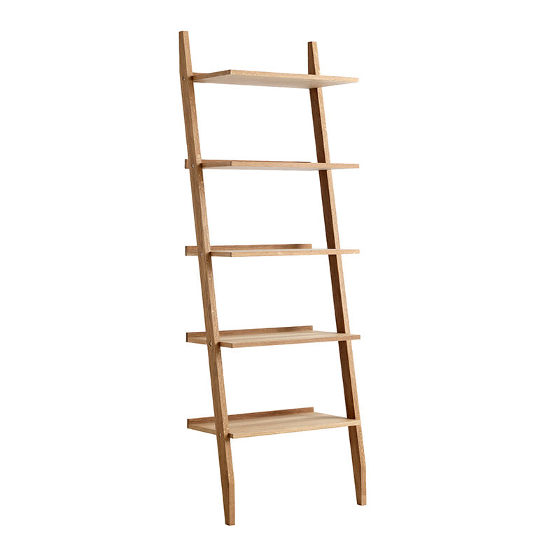 RIVA Leaning Bookcase - Natural Oak