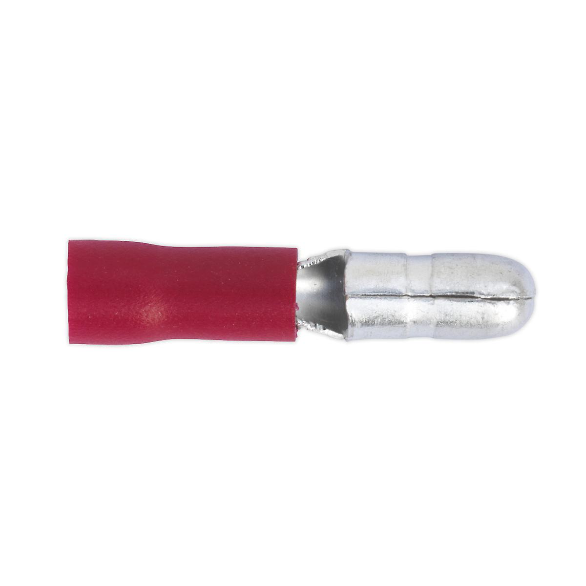 Sealey Rt11 Bullet Terminal ?4Mm Male Red Pack Of 100