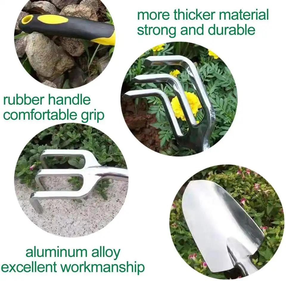 Stainless Steel Ground Digging Shovel Trowel Rake Gift Box supplies garden hand tools Garden Tool Kit Garden Tool Set