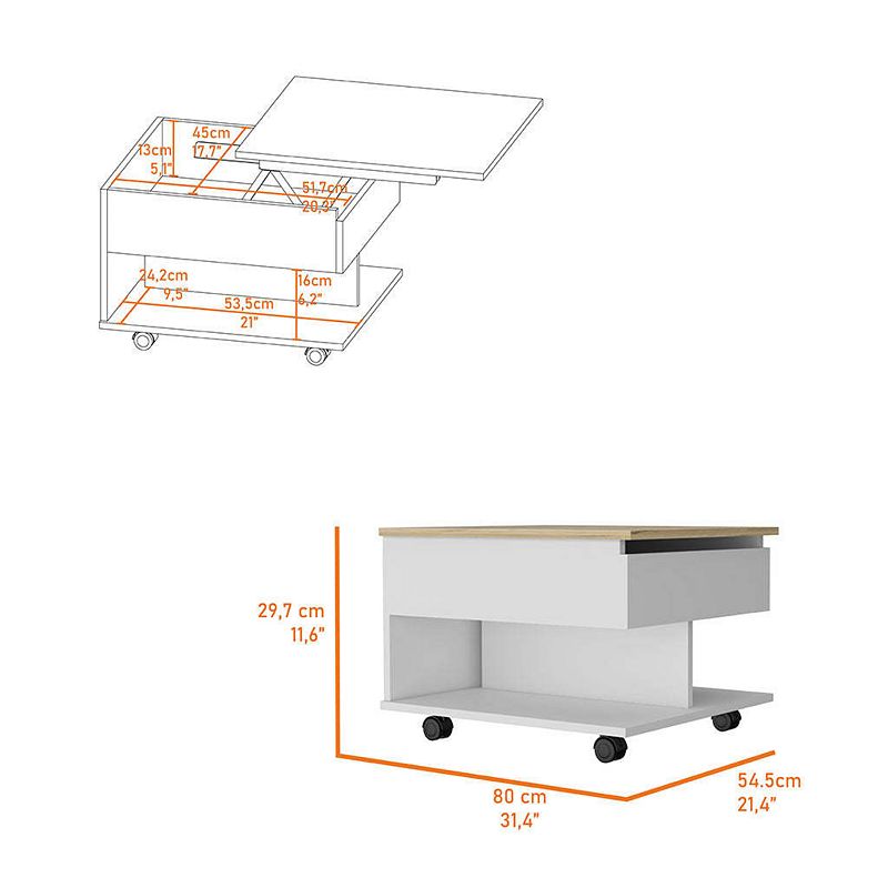 Portland Lift Top Coffee Table