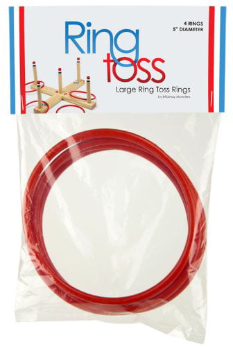 Large Ring Toss Carnival Game Rings, 5" Diameter, 4-pack