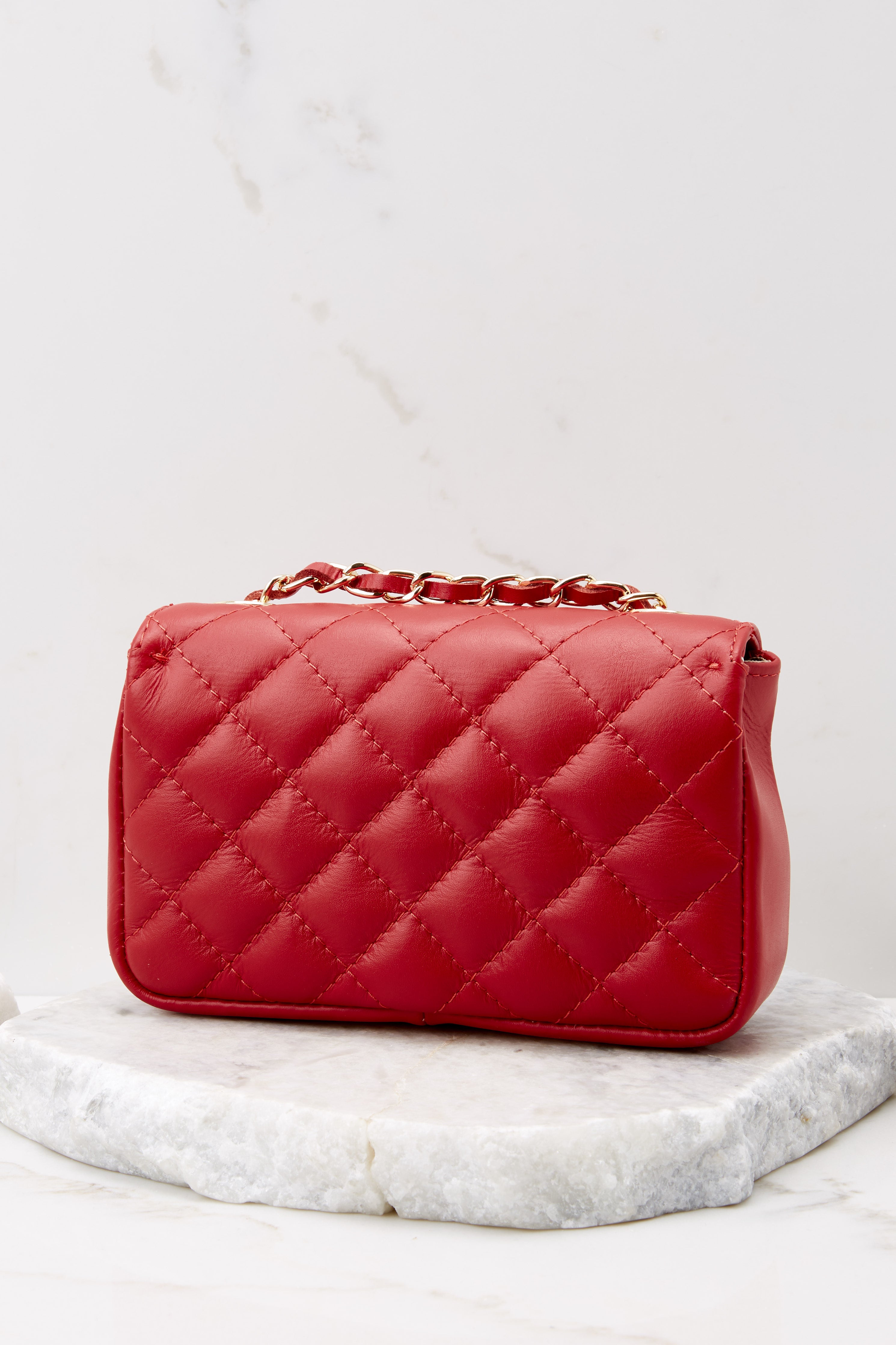 Easy Street Red Leather Bag
