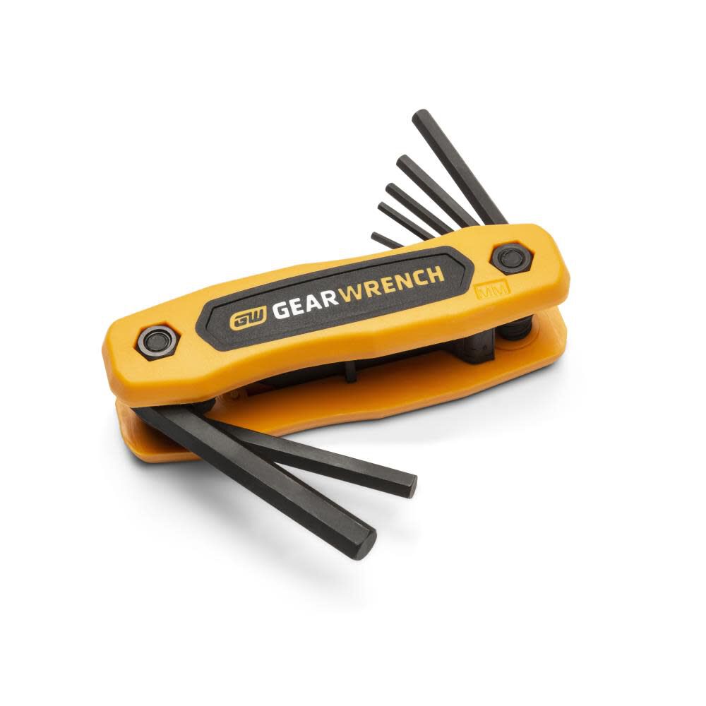 GEARWRENCH Metric Folding Hex Key Set 8pc 83506 from GEARWRENCH