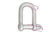 Beta 085310020 8531 22 22mm Dee Fishing Shackles Hot-dip Galvanized