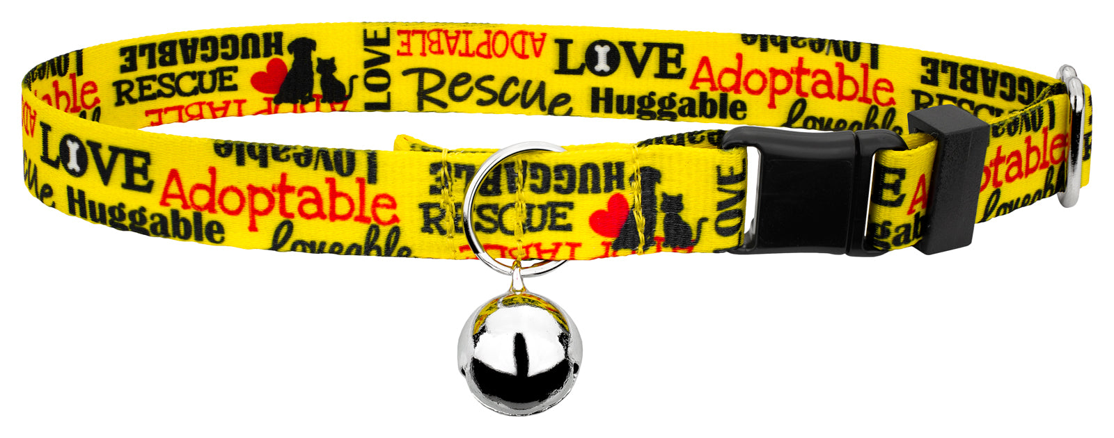 Country Brook Petz® Yellow Loveable Rescue Cat Collar