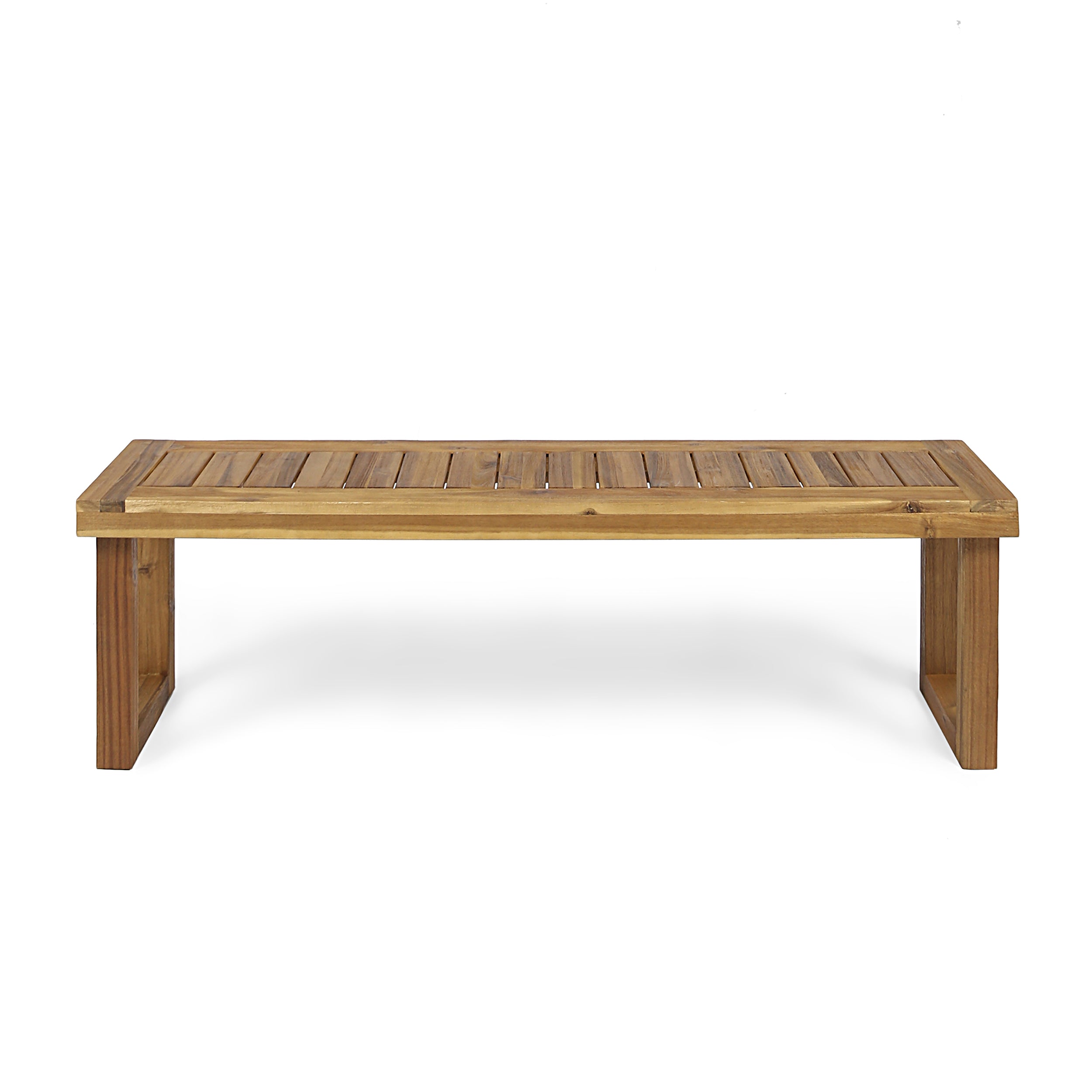 Kemp Outdoor Acacia Wood Bench