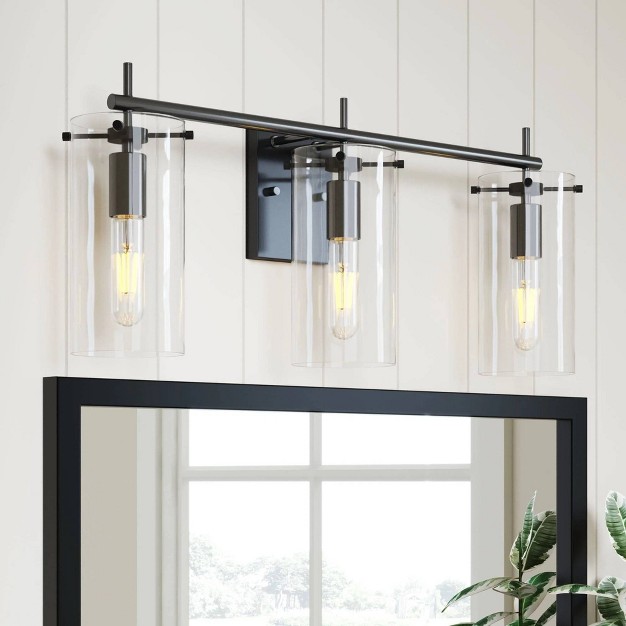 3 light Heidi Modern Bathroom Vanity Light Fixture Brass Metal Nathan James