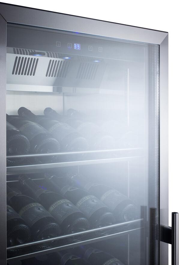 Summit Commercial SCR1401LHCH 24 Inch Stainless Steel Wine Cooler