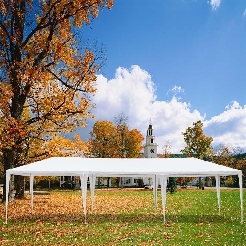 10 x 30 FT Outdoor Gazebo Canopy Tent Party Wedding Event Tent with 5 Removable Sidewalls