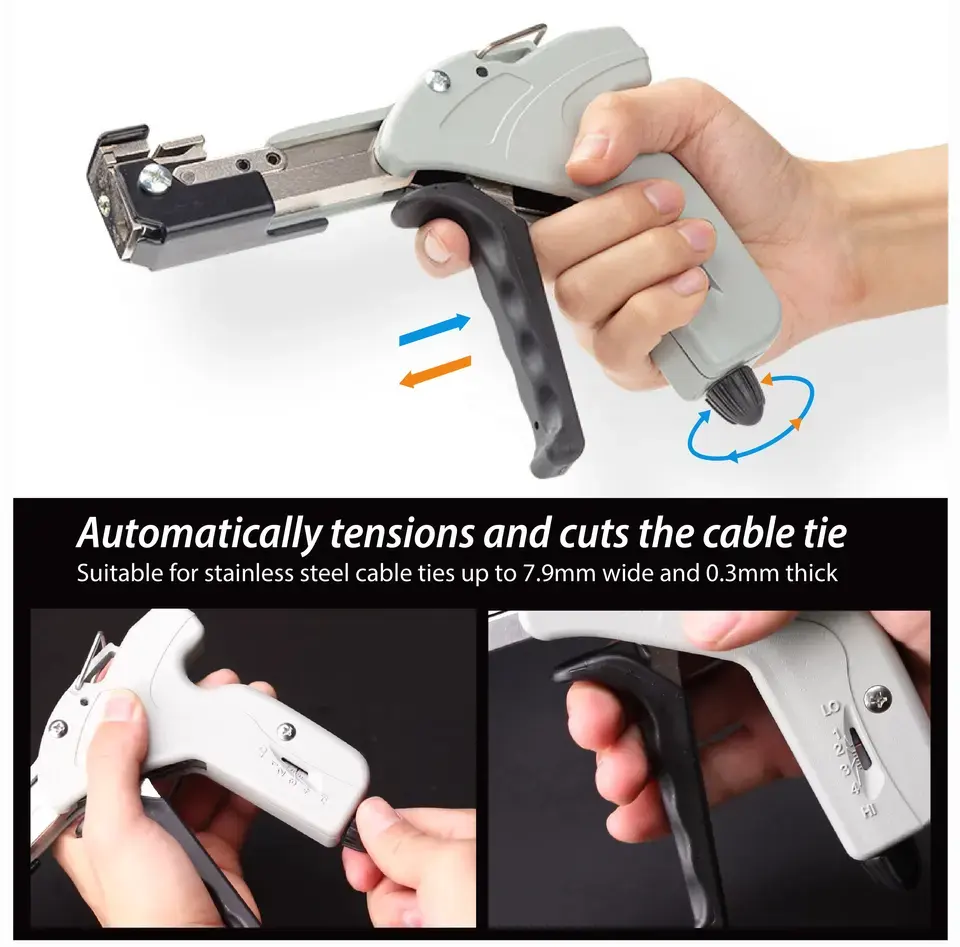 Stainless Steel Cable Tie Gun For Maintenance And Repair