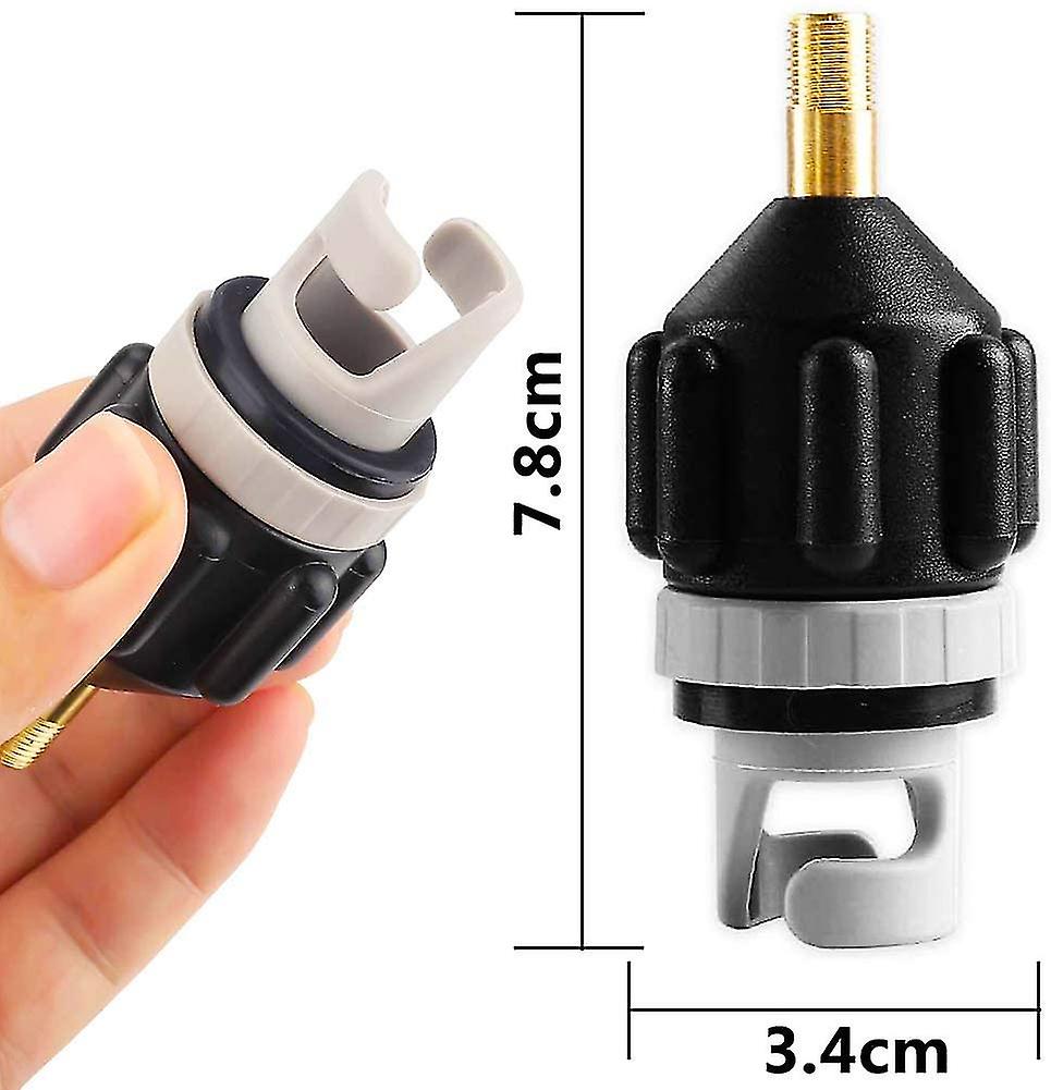 Sup Pump Adapter 2 Pcs Inflation Valve Adapter Inflatable Boats Kayak Inflator Tip Accessory Valve Pump Boat For Inflatable Boat Kayak Canoe Paddleboa