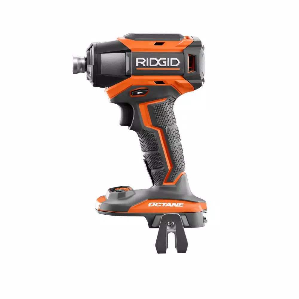 RIDGID 18-Volt OCTANE Brushless Cordless 6-Mode 1/4 in. Impact Driver (Tool Only) and#8211; XDC Depot