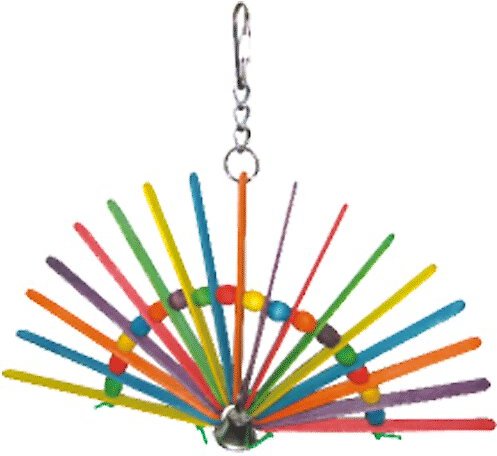 AandE Cage Company Wooden Peacock Bird Toy