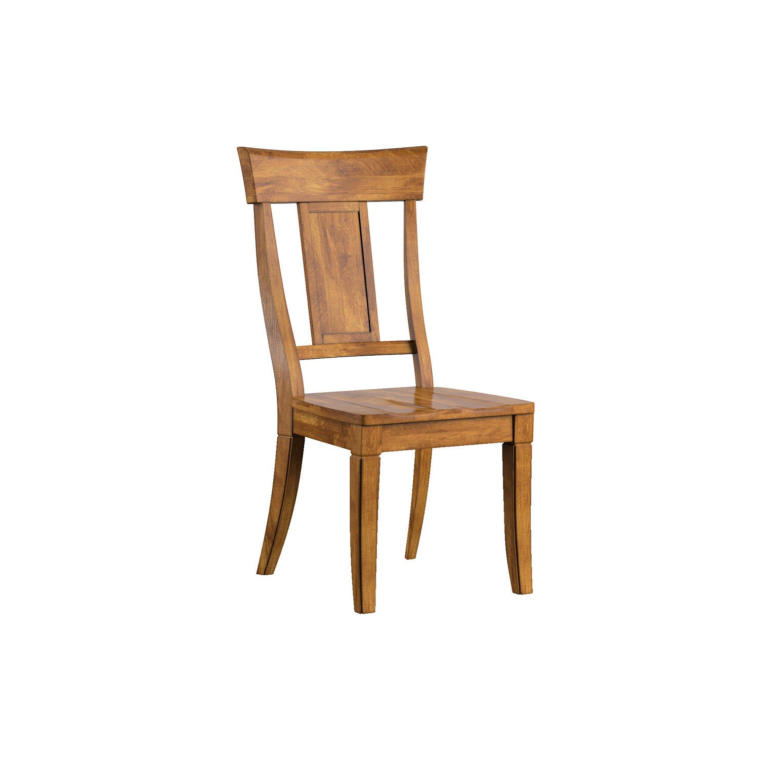 Weston Home Farmhouse Wood Dining Chair with Panel Back， Set of 2， Oka