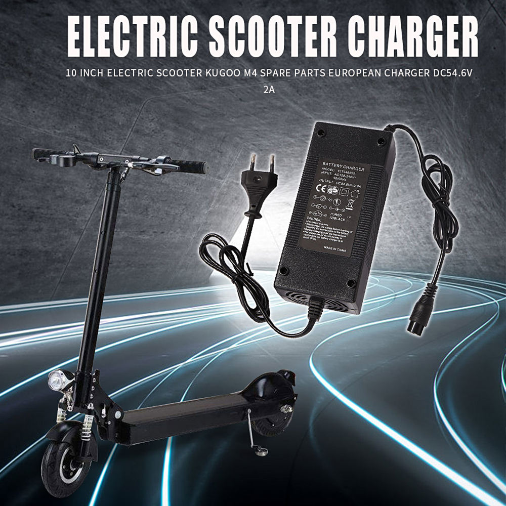 Superbsail 54.6V 2A Fast Charger For Kugoo M4 Pro Electric Scooter E bike 48V Li ion Battery Pack Escoter Charger For Sale