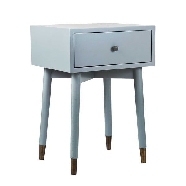 Painted Acacia Square Accent Table