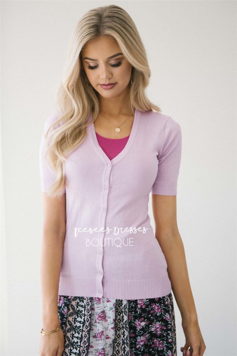 V-neck Button Front Cardigan