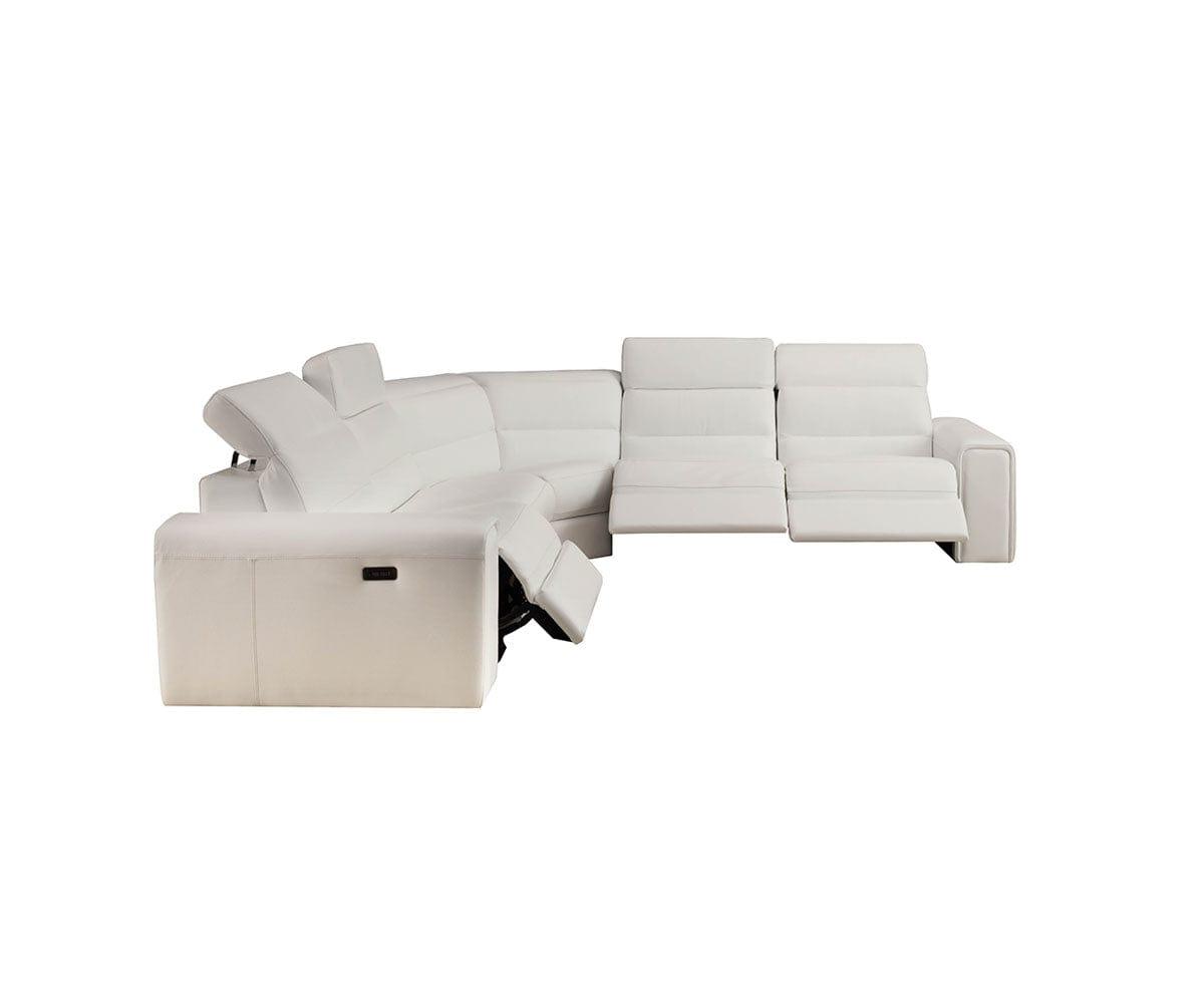 Angelo Leather Power Reclining Sectional