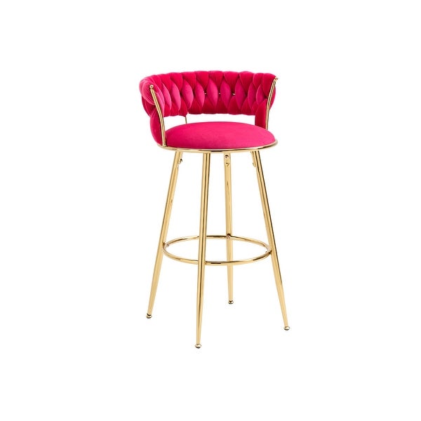 Unique Design Bar Stools with Back and Solid Legs， Counter Height