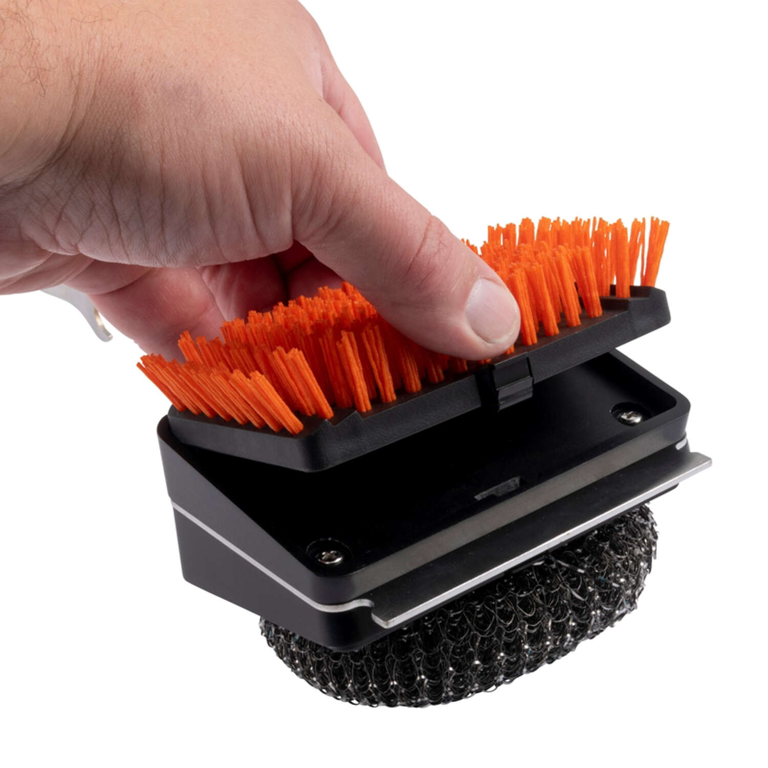 Oklahoma Joes Blacksmith Grill Brush with Scraper 3.75 in. H X 4.75 in. L X 3.75 in. W 1 pk