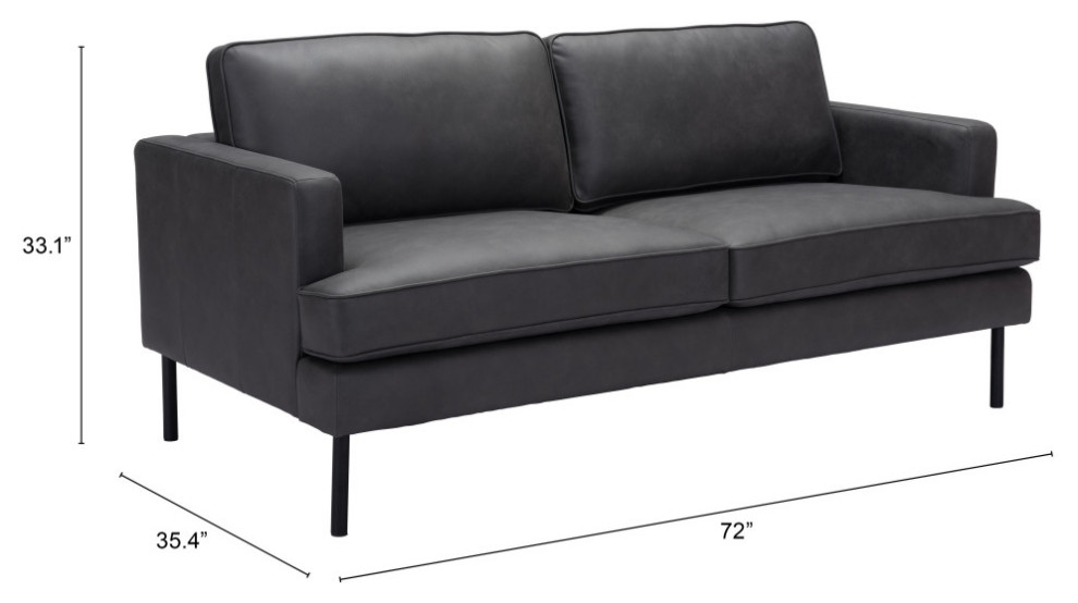 Decade Sofa Brown   Midcentury   Sofas   by Zuo Modern Contemporary  Houzz