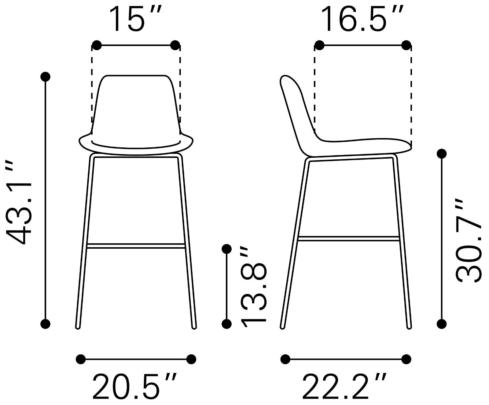 Bar Stool Chair Barstool， Steel Metal， Fabric， Gray Grey， Gold， Bar Kitchen Pub Cafe Bistro Hotel Restaurant Hospitality