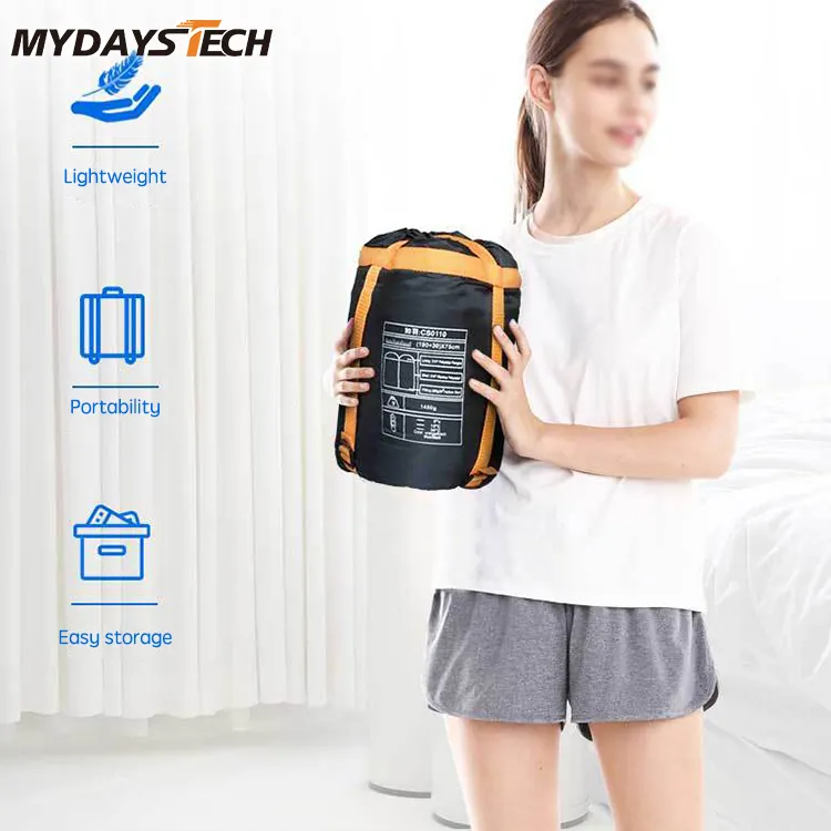 Mydays Tech 1.8kg Down Cotton Waterproof 3 Heating Levels Heated Sleeping Bag  for Camping Hiking Backpacking Cold Weather