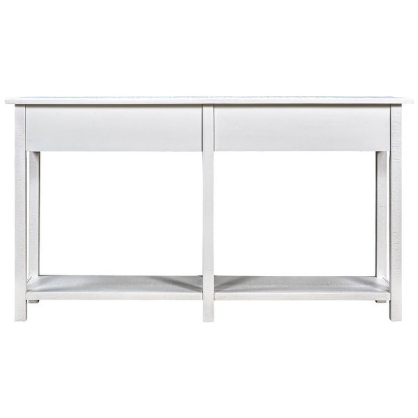 Entryway Sideboard Console Table with Drawers and Bottom Shelf