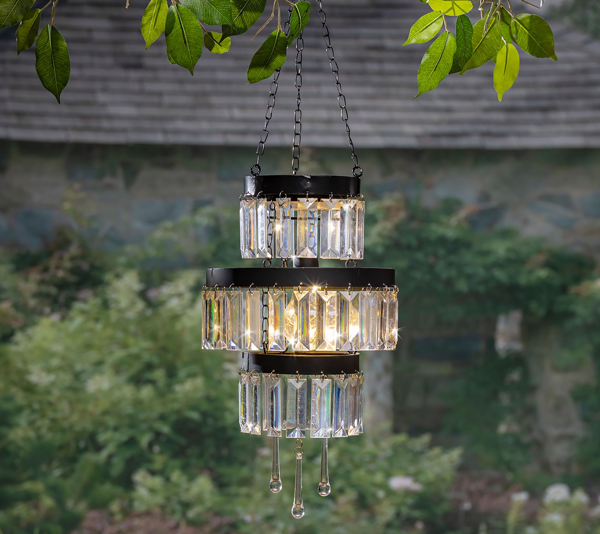 Garden Meadow Illuminated 28 Outdoor Chandelier with Remote