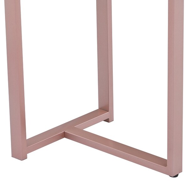 Modern Console Table Entryway Table with Metal Frame