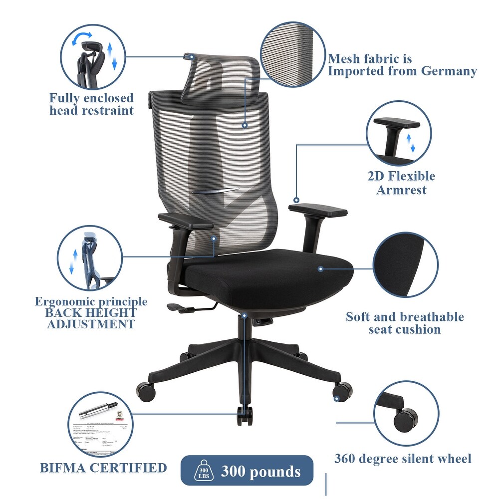 High Back Armrest Office Chair Computer Chair with Chase Back Function