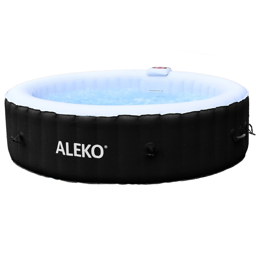 ALEKO Round 265 gallon Inflatable 6 person Hot Tub with Cover