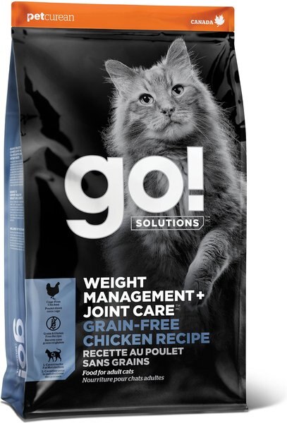 Go! Solutions Weight Management + Joint Care Grain-Free Chicken Recipe Dry Cat Food