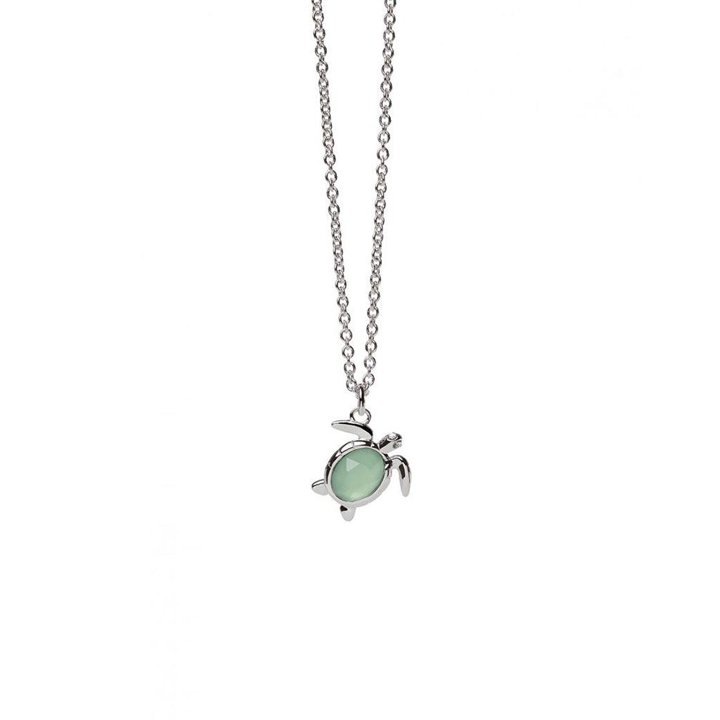 Spartina  Sea La Vie Sea Turtle Necklace in Silver