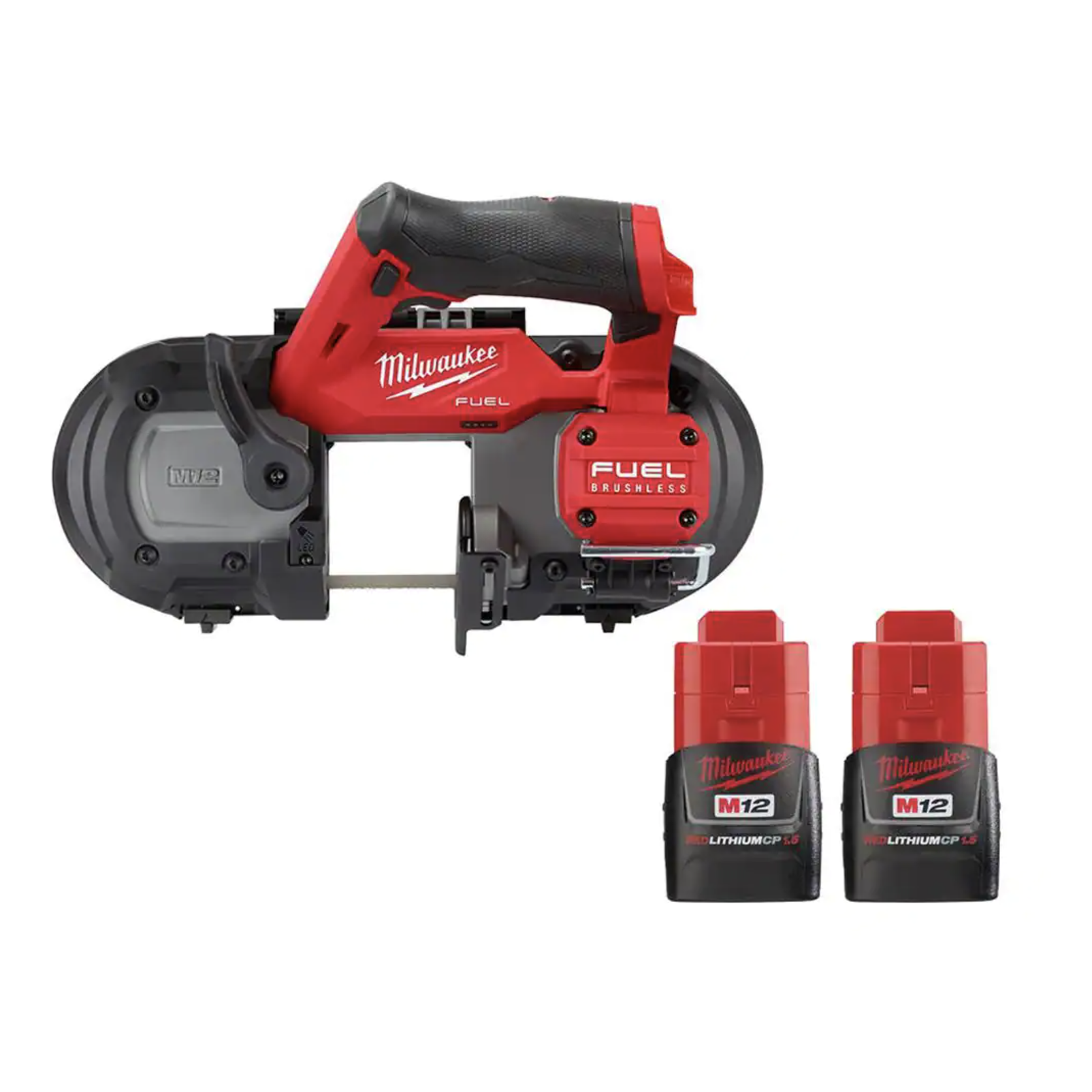 Milwaukee M12 FUEL 12V Lithium-Ion Cordless Compact Band Saw With 1.5 Ah Battery Pack (2-Pack)