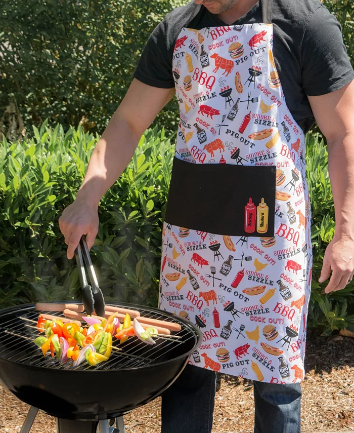 Design Imports BBQ Print Chef Apron