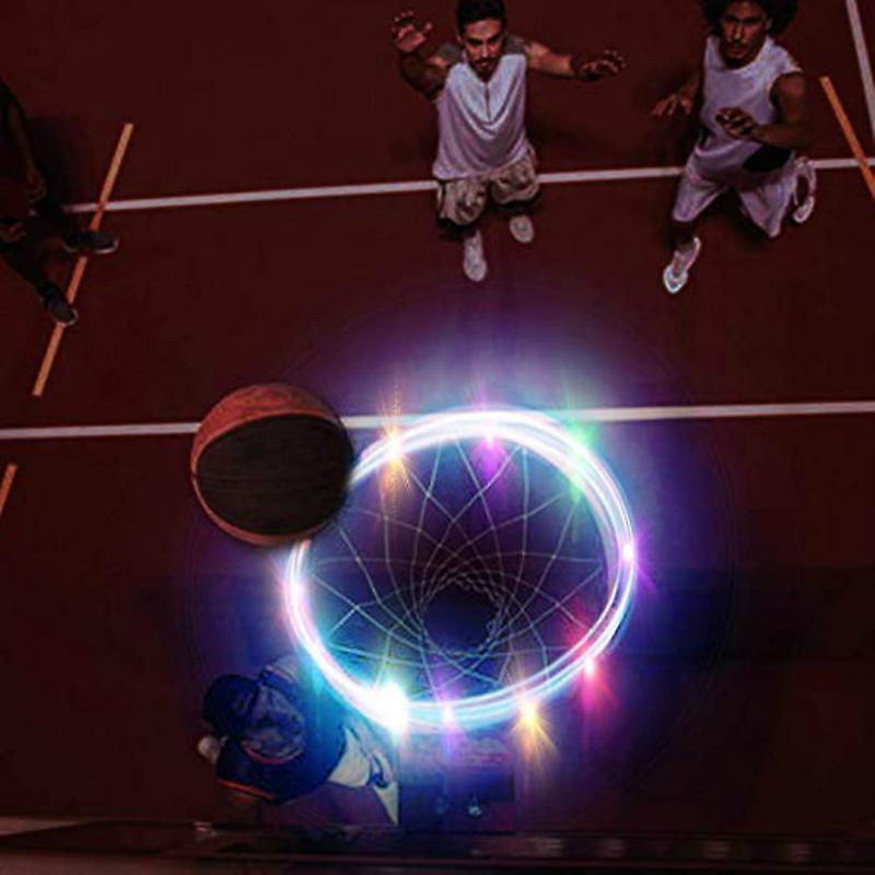 Led Basketball Hoop Enter Ball Induction Light Bar Outdoor Rainproof Solar Energy Goal Scoring Induction Luminous Light Strip