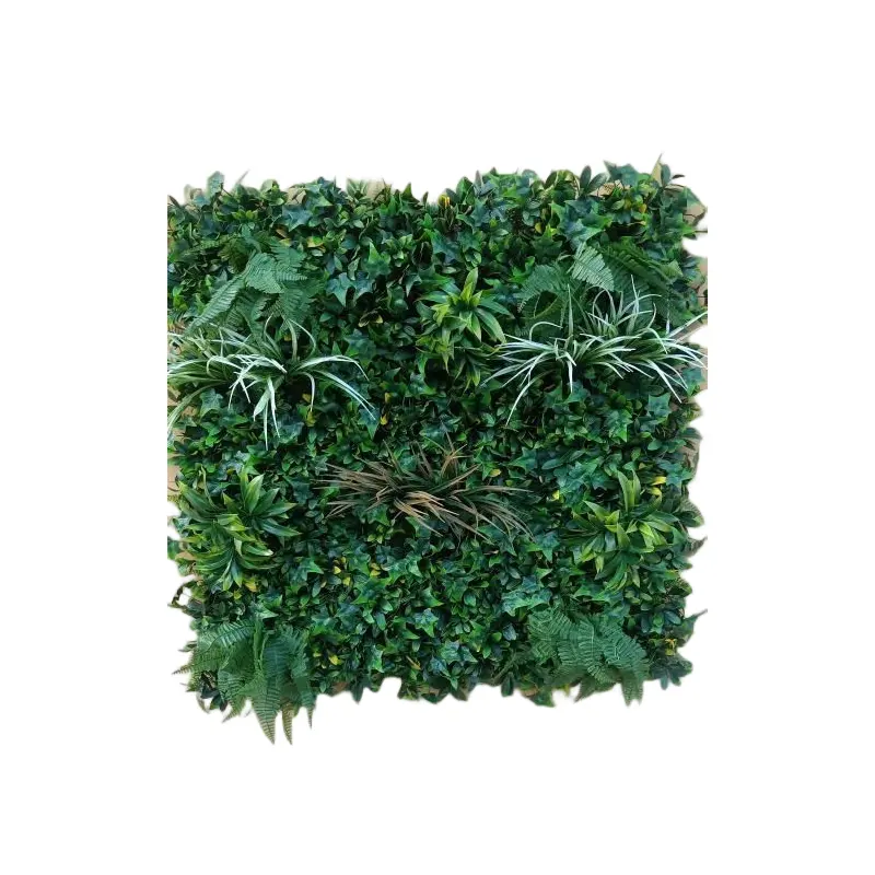 Garden Supplies Green Hanging Grass Panels Mixed Boxwood Hedge Artificial Plant Wall