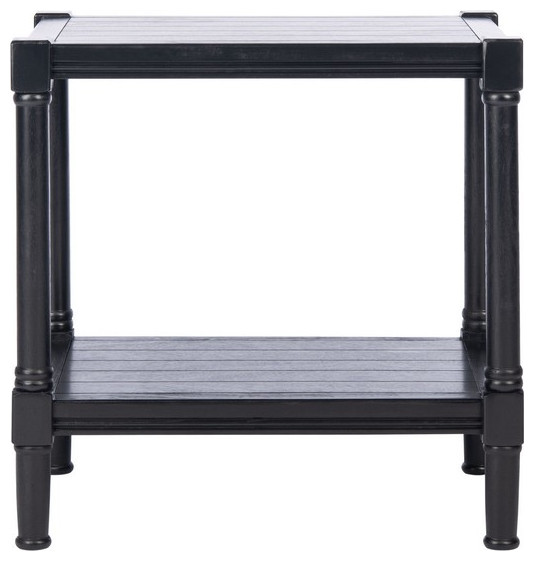 Easton Rectangle Accent Table Black   Traditional   Side Tables And End Tables   by AED Luxury Home Decor  Houzz