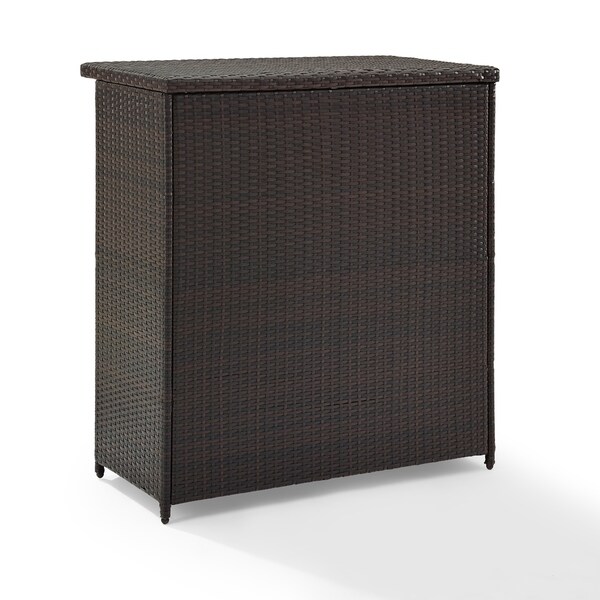 Palm Harbor Brown Wicker Outdoor Bar