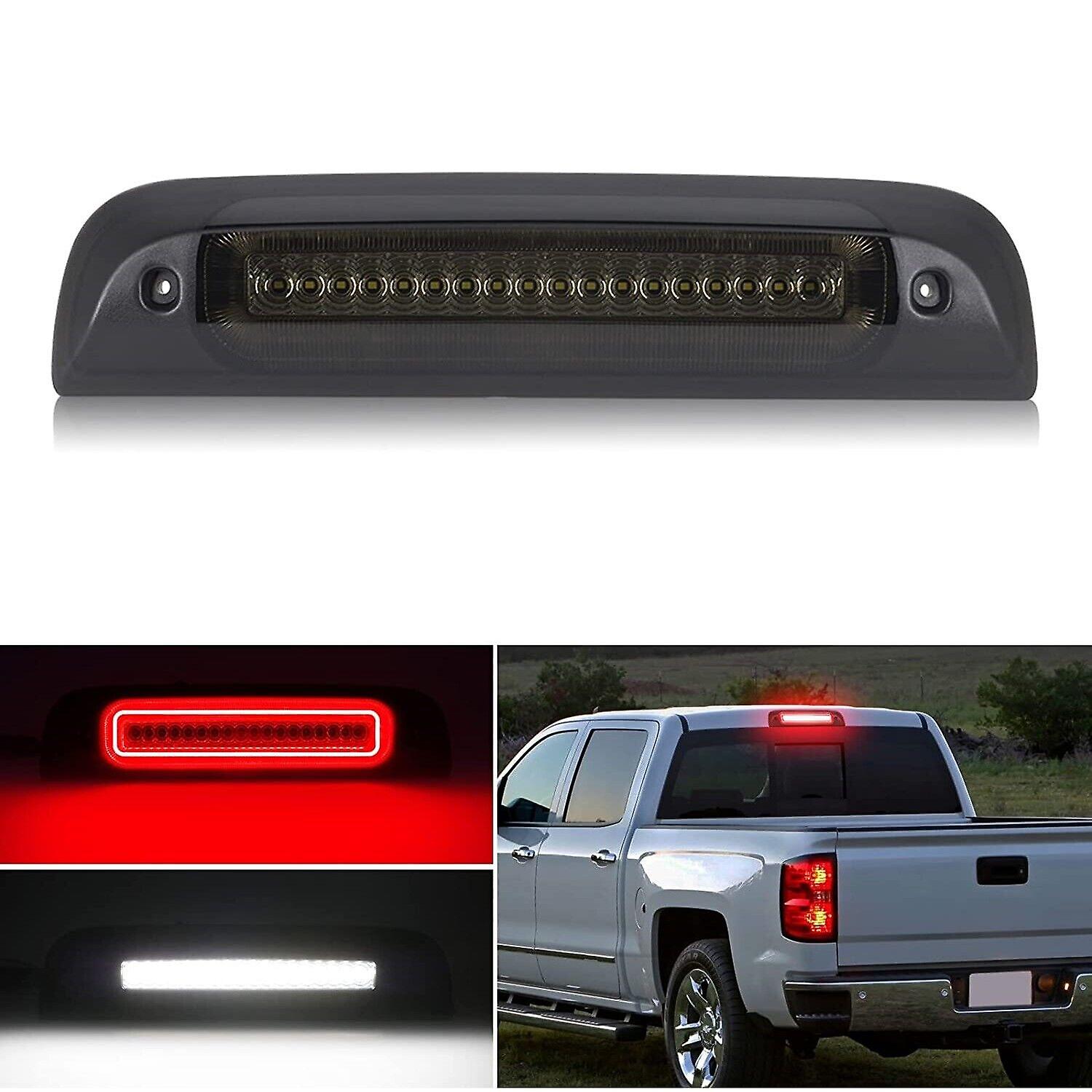 For 14-18 Chevy Silverado Sierra 1500 2500 3500 Smoke Led 3rd Brake Light Lamp W12593114