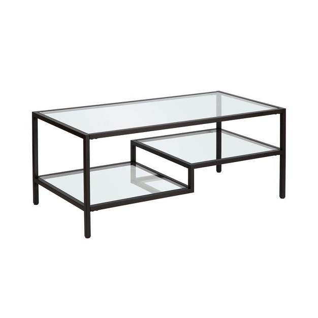 Metal Two Tier Coffee Table In Black Henn amp hart