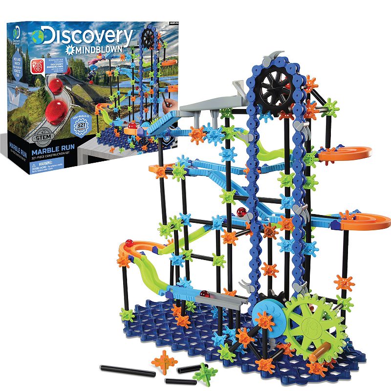 Discovery #Mindblown Toy Marble Run 321-piece Construction Set