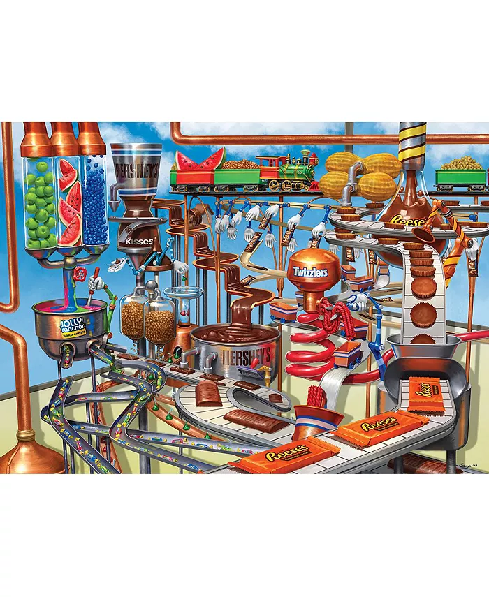 MasterPieces Puzzles Hershey - Chocolate Factory 1000 Piece Adult Jigsaw Puzzle