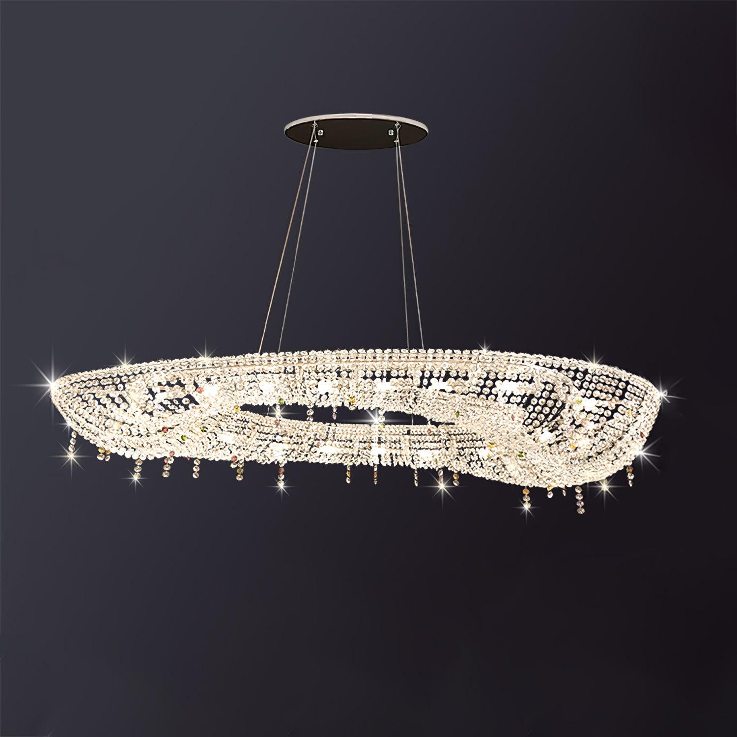 Modern Round Crystal Chandelier