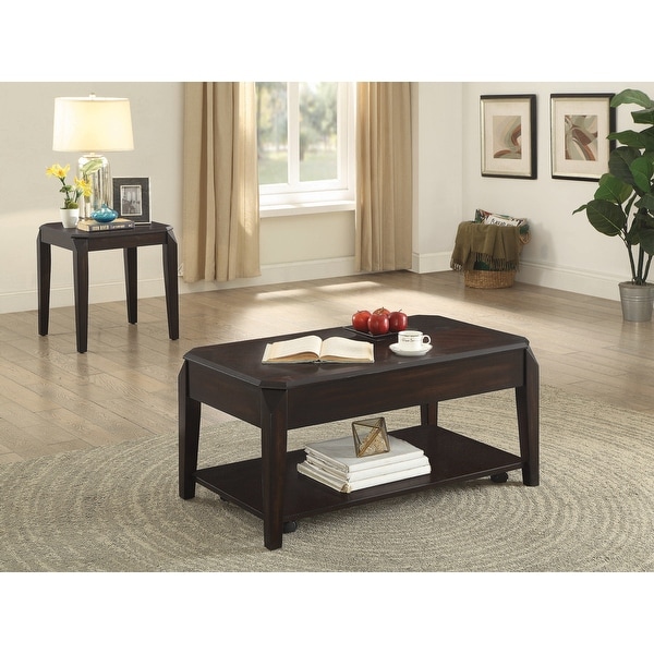 Sharla Walnut Square End Table