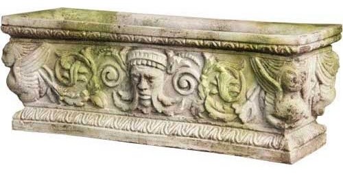 Greenman Rectangle Urn 11 Garden Display   Traditional   Outdoor Pots And Planters   by XoticBrands Home Decor  Houzz