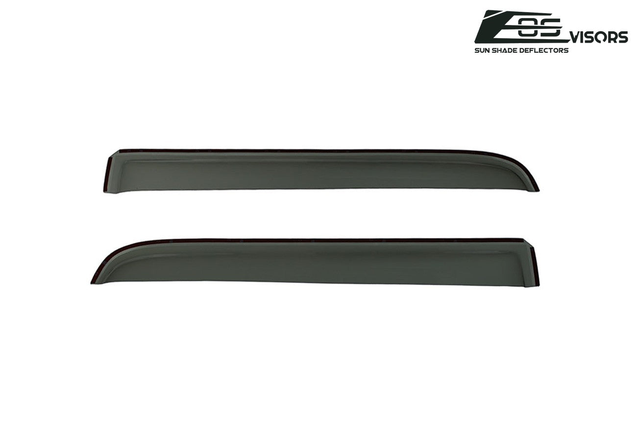 Extreme Online Store EOS Visors in-Channel Style Side Vents Rain Guard Window Deflectors for 2004-2008 Ford F-150 Crew Cab Models